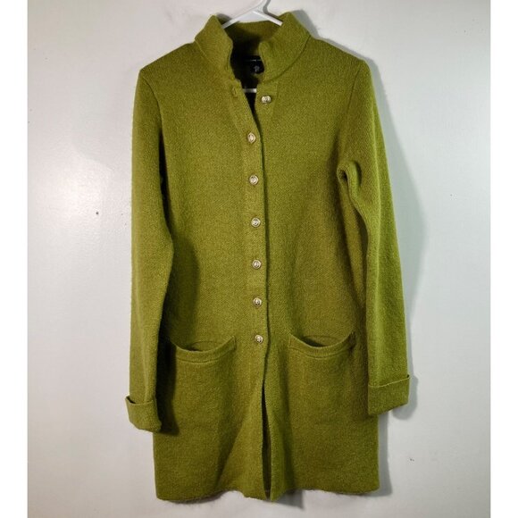 Womens Adrienne Vittadini Wool Blend Button Cardigan S Pockets - Picture 1 of 9